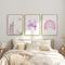 Personalized Dubai Kids (Girls) Wall Art - 3 Piece Framed Set (A3/A4)